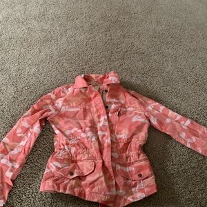GAP Pink Camo Trench Coat(short)